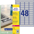 AVERY ekstra stærk etiket sølv 45,7x21,2mm (960) – Etiketter (billede 1)