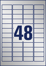 AVERY ekstra stærk etiket sølv 45,7x21,2mm (960) – Etiketter (billede 3)