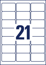 Avery aftagelig etiket 63,5x38,1mm (630) – image 3