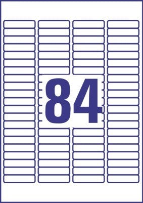 Avery adresseetiket/dias 46x11,1mm (2100) – image 2