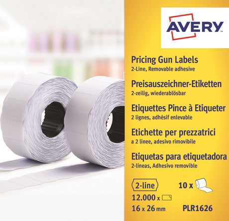 Labels 26x16 G1 White 10-rolls – image 1