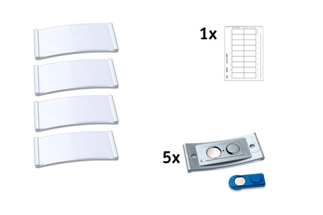 Navneskilt m/magnet Badgepoint 70x30mm stålramme (5) – image 4