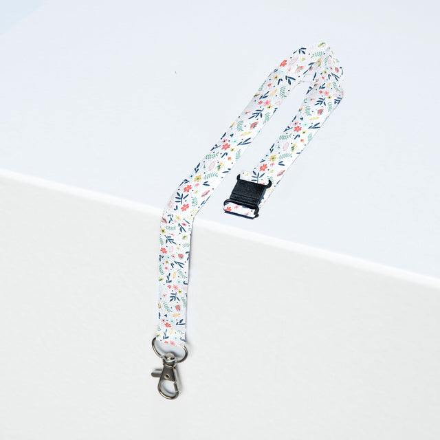 Nøglesnor m/karabinhage genbrugsplast Flower (10) – image 1