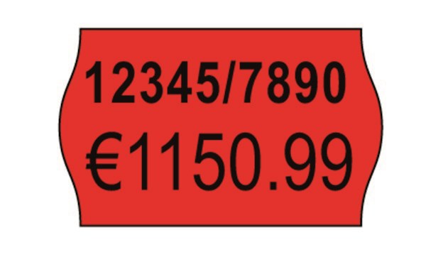 Labels 26x16 G2 fluor red 10-rolls – image 2