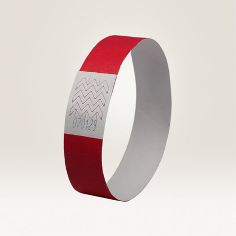 Festivalarmbånd Tyvek rød (500) – image 4
