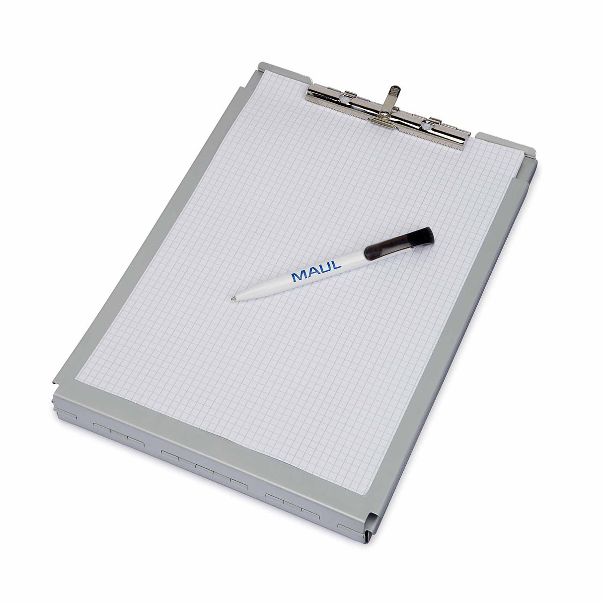 Naga A/S Aluminium clipboard A4 med opbevaring MAULcase – Kontorartikler (billede 2)