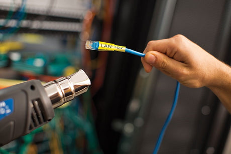 HSe-661E sort på gul krympeflextape – 31 mm – image 2