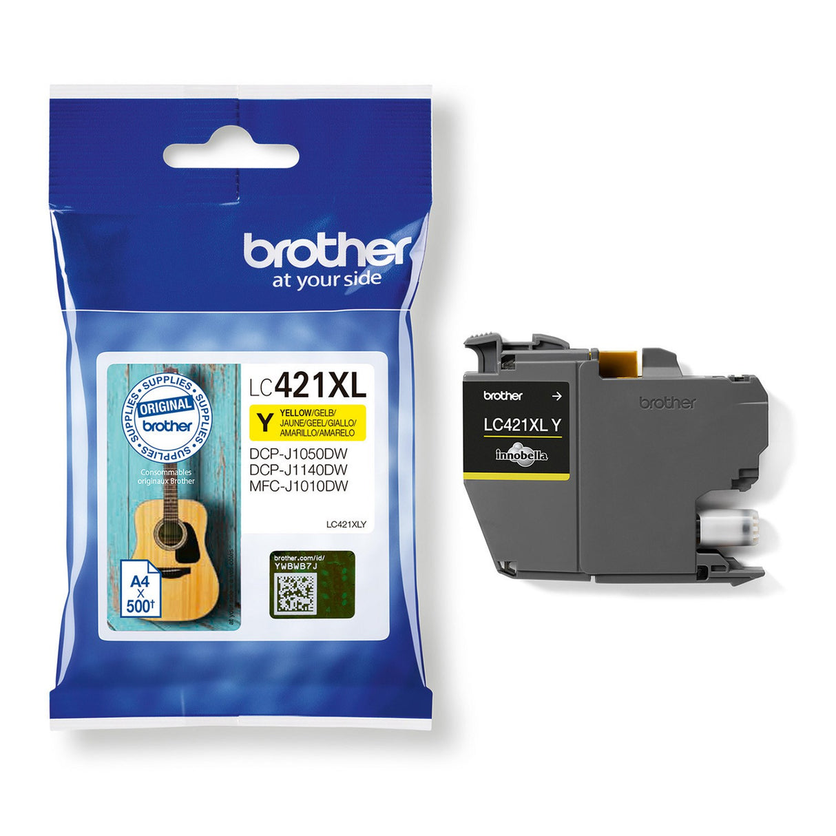 Brother LC421XLY Yellow ink cartridge XL – Blækpatroner