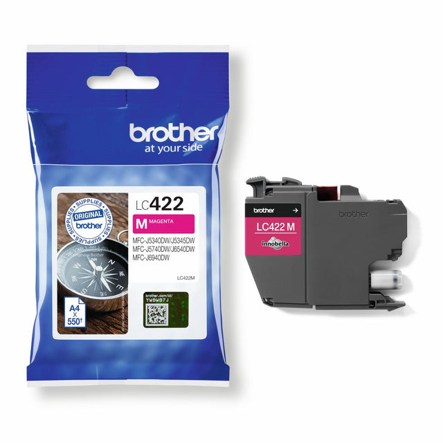 Brother LC422M magenta ink cartridge 550 pag. – Blækpatroner
