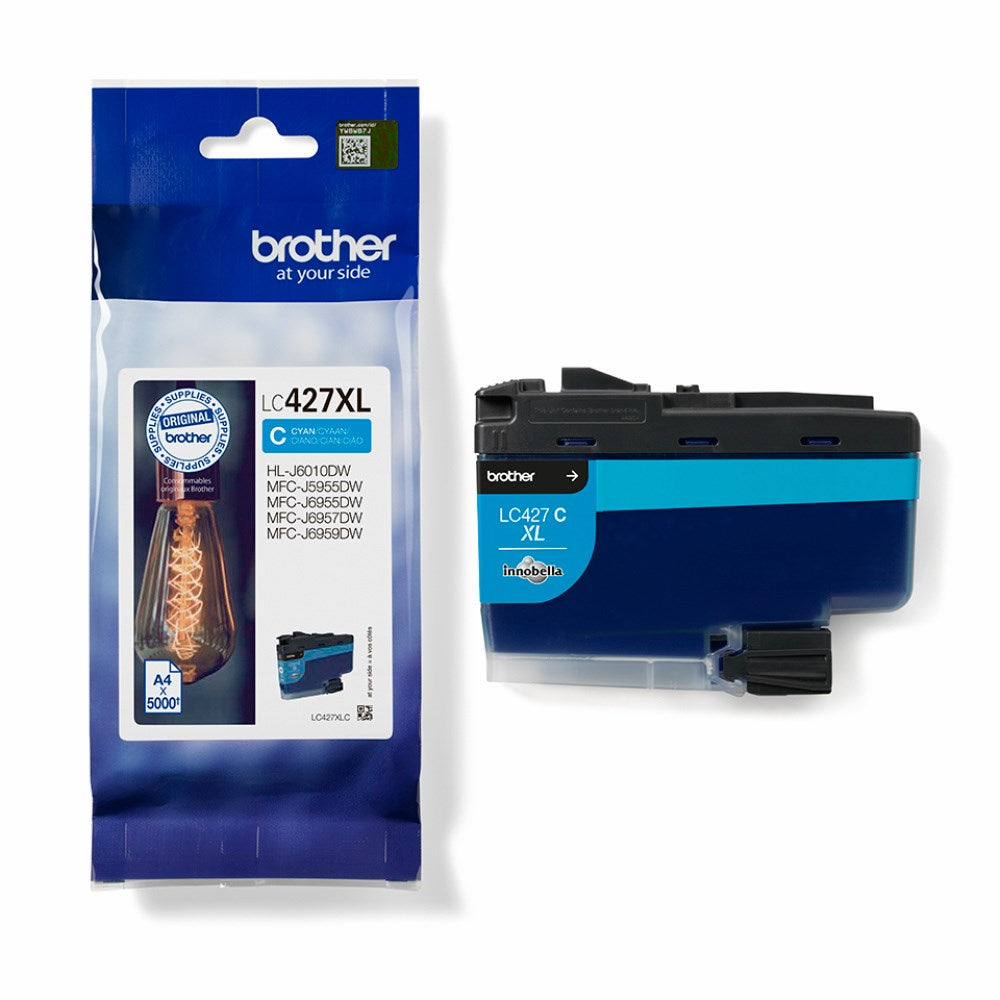 Brother LC427XLC ink cartridge cyan 5K – Blækpatroner