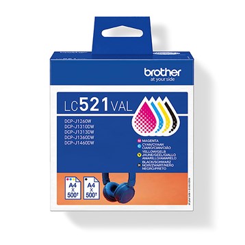 LC521VAL Multi-Pack CMYK ink cartridges