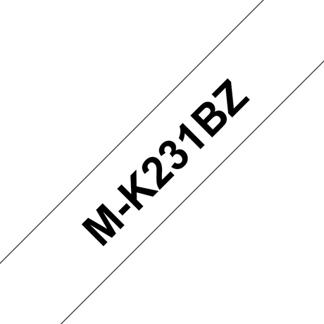 M-K231 tape 12mm black/white – image 2