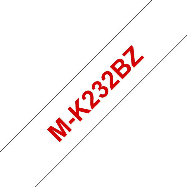 M-K232 tape 12mm red/white