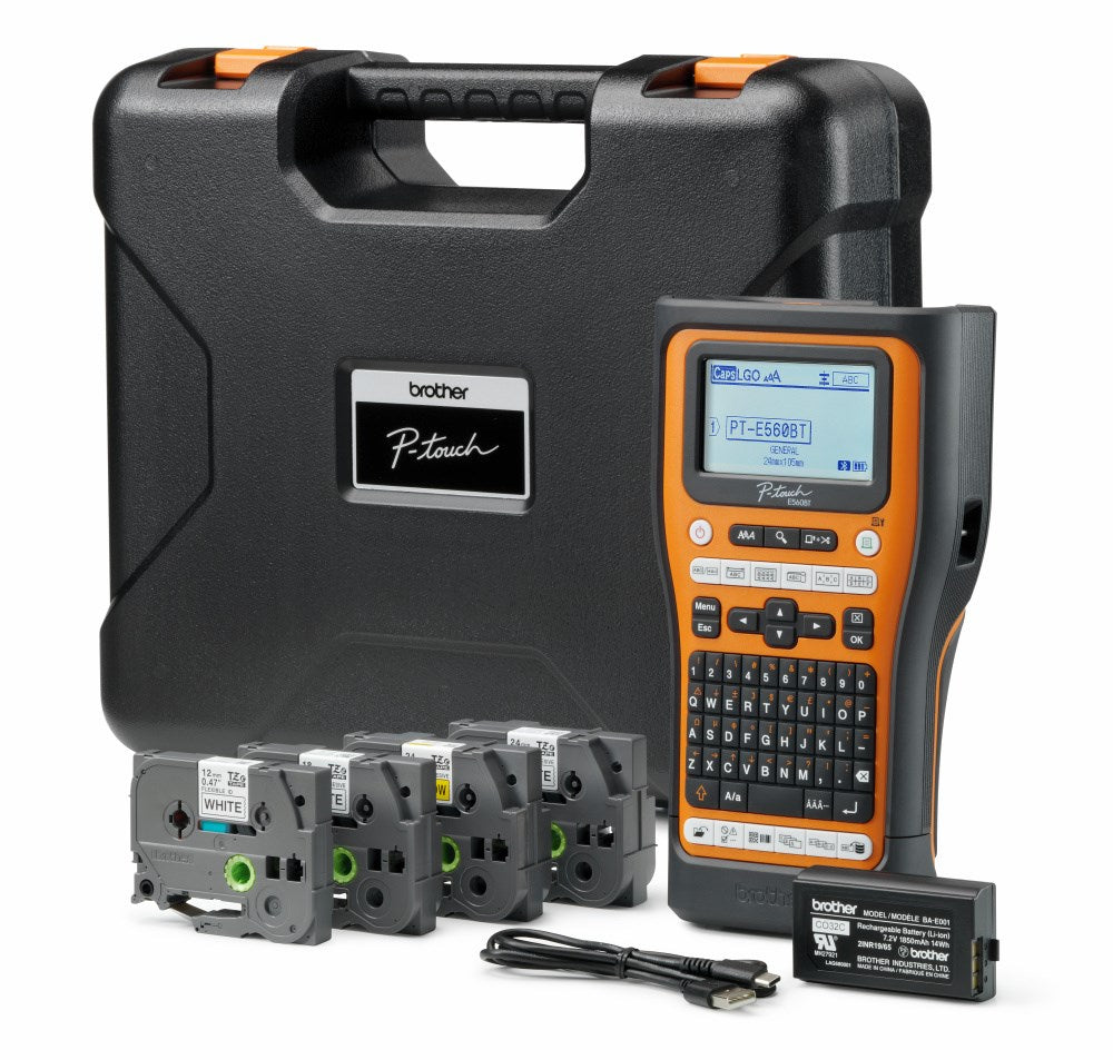 PT-E560BTSP Pro Labelling Machine with Bluetooth, Kit