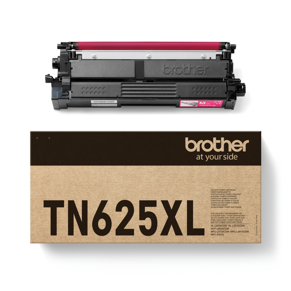 Brother TN625XLM MagentaToner Cartridge High Yield 4,5K – Lasertonere