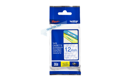 Brother TZe tape 12mmx8m blue/clear – image 2