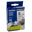 Brother TZe tape 6mmx8m black/white – Labeltape