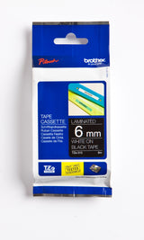 Brother TZe tape 6mmx8m white/black