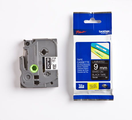 Brother TZe tape 9mmx8m white/black – image 2
