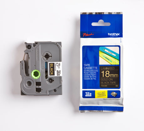 Brother TZe tape 18mmx8m gold/black – image 2