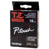 Brother TZe tape 18mmx8m white/black – image 1