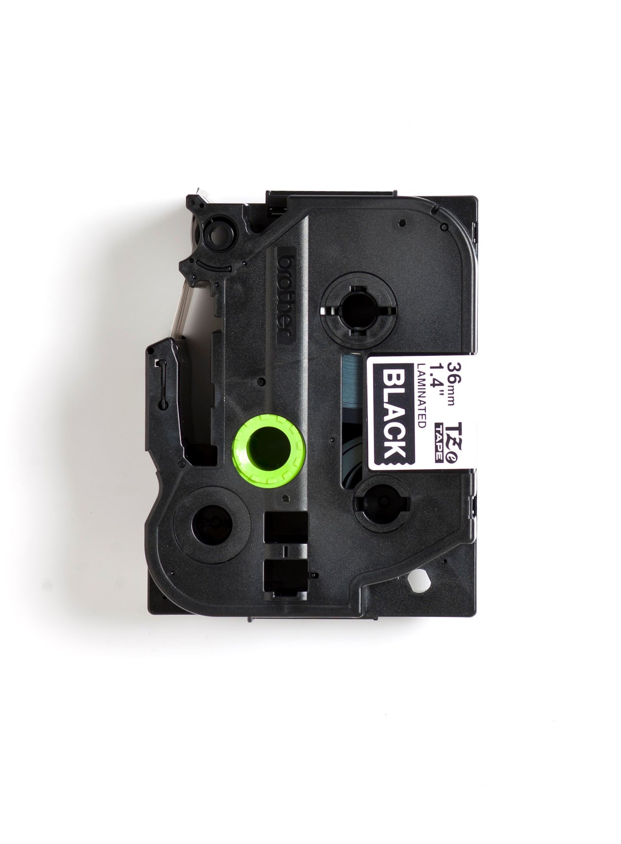 Brother TZe tape 36mmx8m white/black – image 4