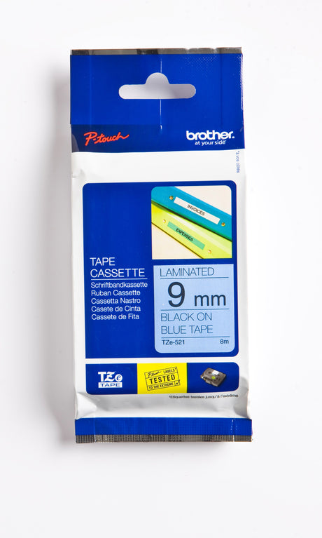Brother TZe tape 9mmx8m black/blue – image 3