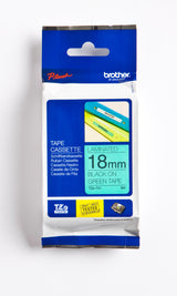 Brother TZe tape 18mmx8m black/green – image 3