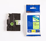 Brother TZe tape 12mmx8m black/neon yellow – Labeltape (billede 1)