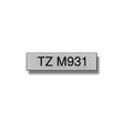 TZe tape 12mmx8m black/silver mat – image 1