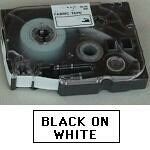 Brother TZe tape 18mmx8m non laminated blck/wht – Labeltape