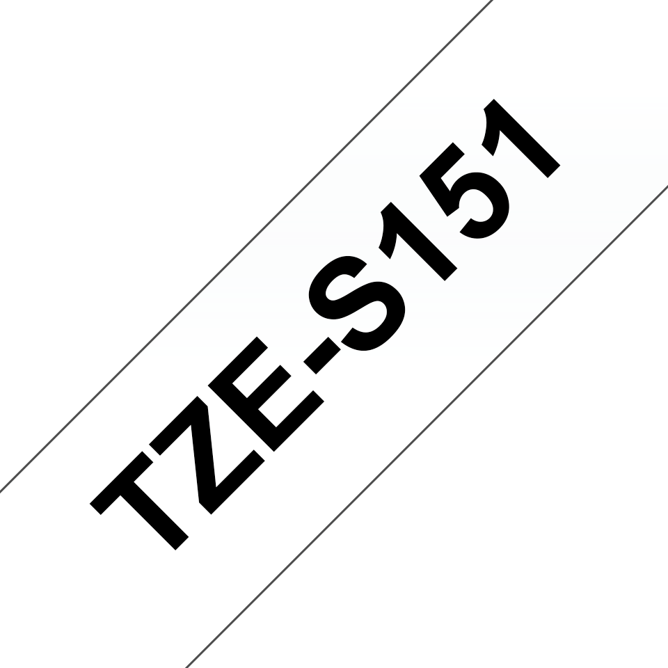 TZeS tape 24mmx8m strong black/clear – image 4
