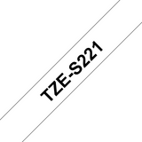 Brother TZeS tape 9mmx8m strong black/white – Labeltape (billede 3)