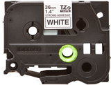 Brother TZeS tape 36mmx8m strong black/white – Labeltape (billede 2)