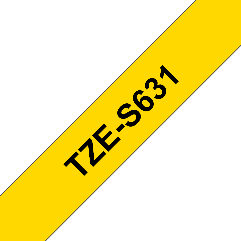 TZeS tape 12mmx8m strong black/yellow – image 4