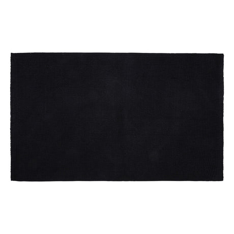 Naga A/S Bademåtte Fjord Sort 50 x 80 cm – Badeværelse tekstiler (billede 1)