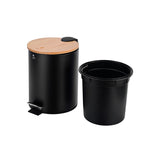 Pedalspand med softclose 5 liter Bambus sort – image 3