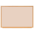 Naga A/S Whiteboard med MDF-ramme i egetræslook, Beige, 120 x 90 cm (billede 1)