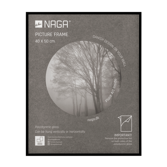 Billedramme, 40x50 cm, sort – image 1