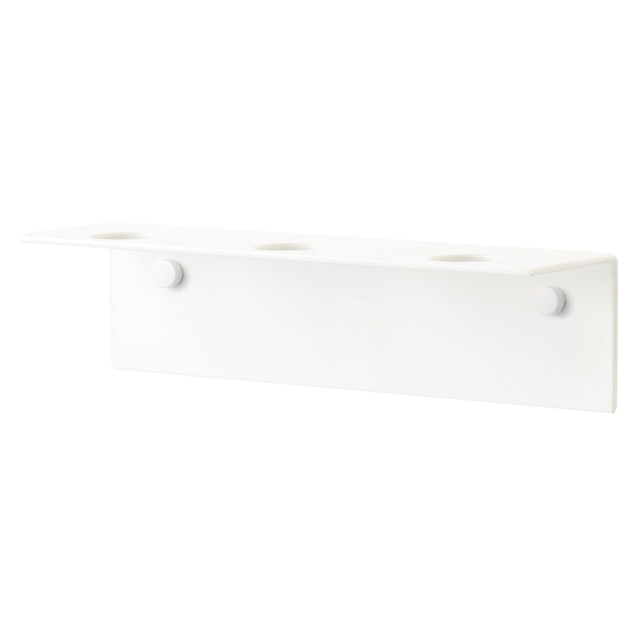 Sæbeholder / vægophæng til 3 flasker, hvid – image 1