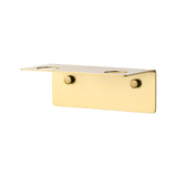 Sæbeholder / vægophæng til 2 flasker, messinglook – image 1