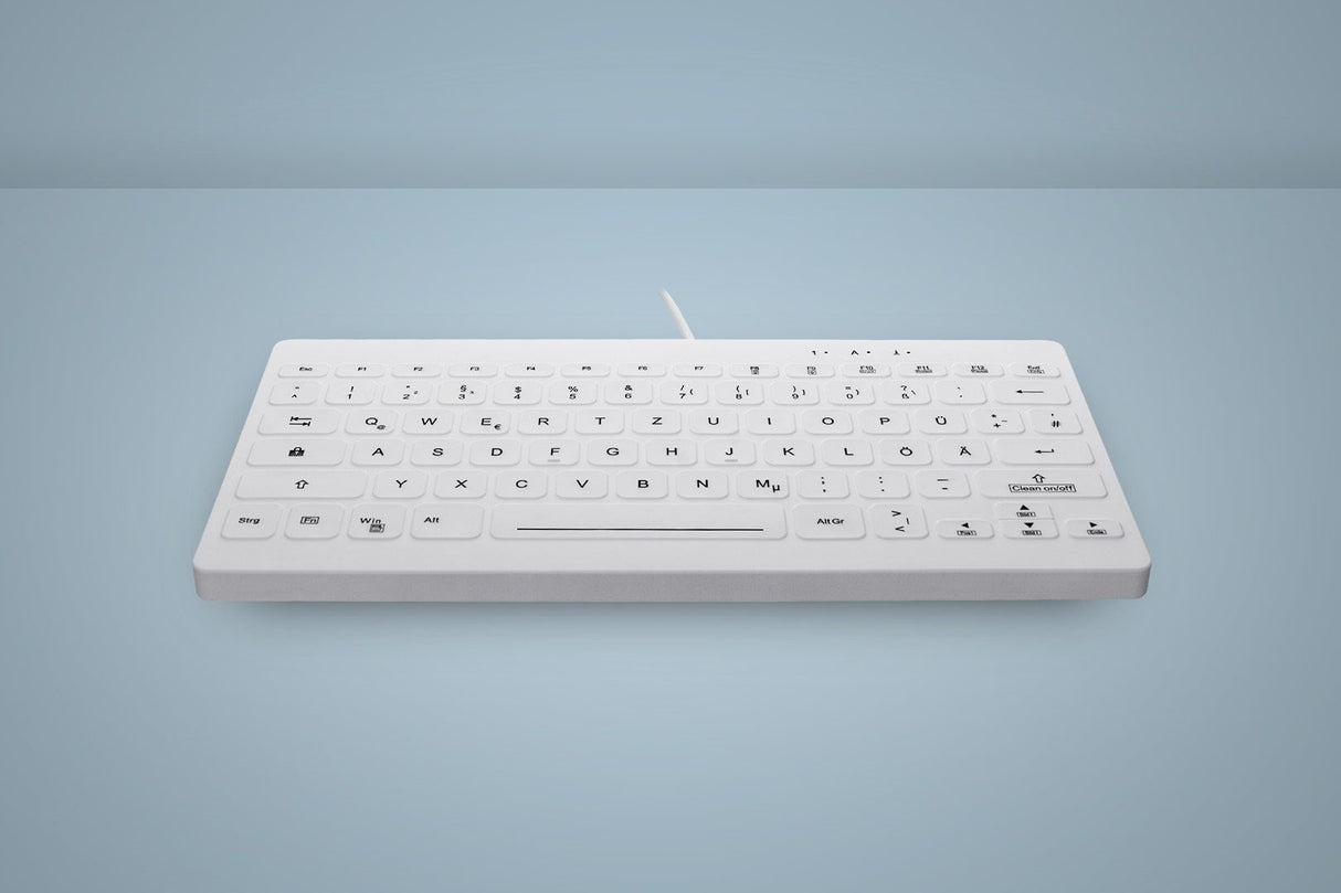 Contour Active Key QuickClean Med Keyboard Rem Cov Mini W White – Tastaturer (billede 1)
