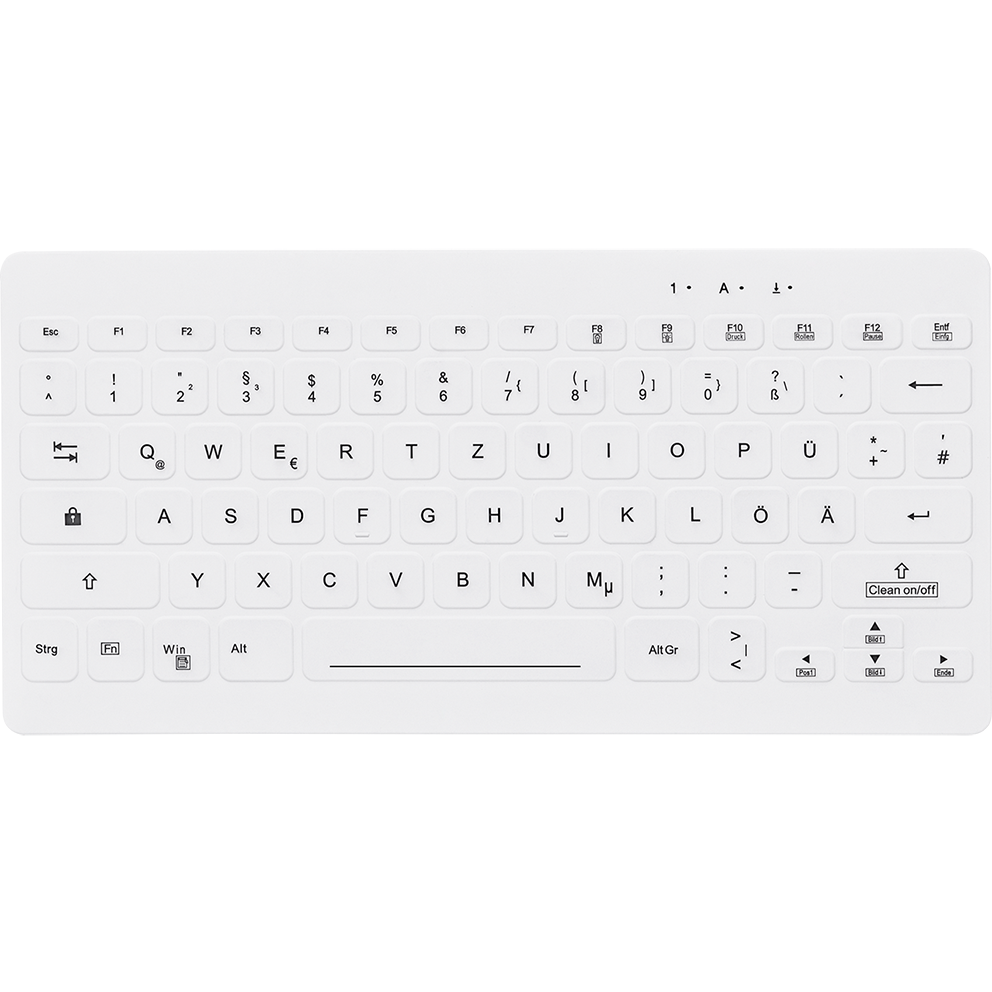 Contour Active Key QuickClean Med Keyboard Rem Cov Mini W White – Tastaturer (billede 2)