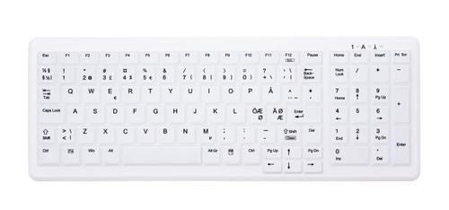 Contour Active Key ClassicClean Med Keyboard Rem Cov Comp WL White – Tastaturer (billede 1)