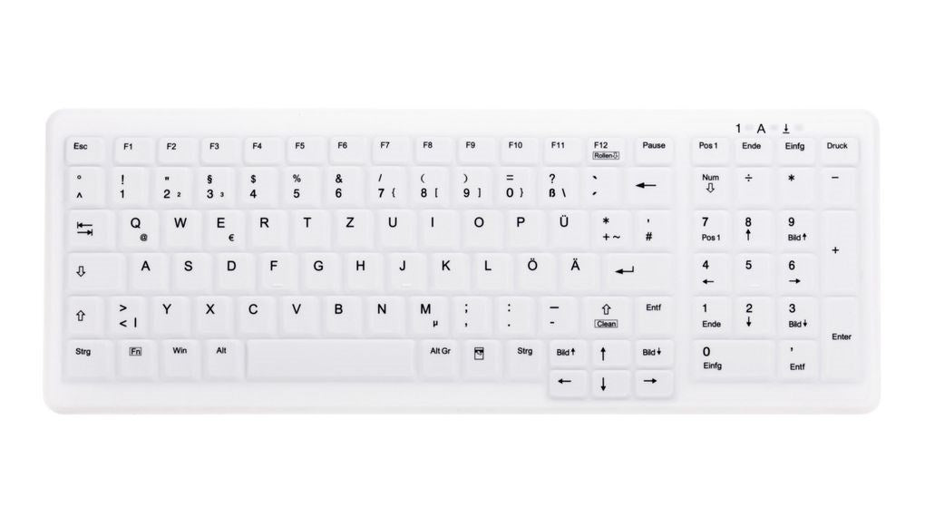 Contour Active Key ClassicClean Med Keyboard IP68 Compact WL White – Tastaturer (billede 1)