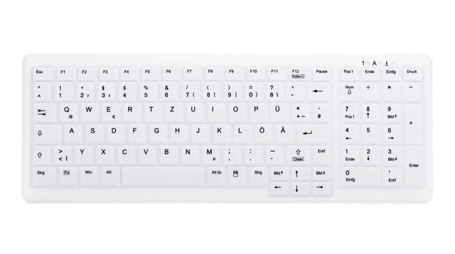 Contour Active Key ClassicClean Med Keyboard IP68 Compact WL White – Tastaturer (billede 1)