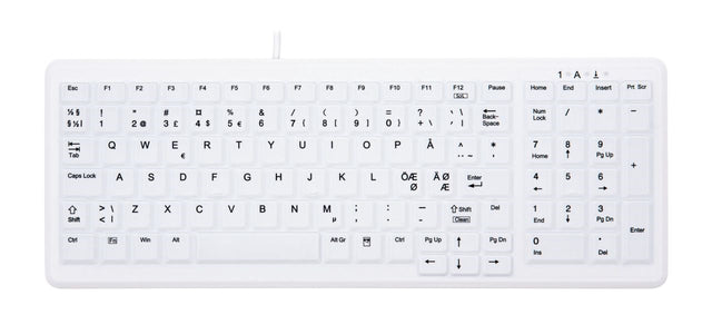 Contour Active Key ClassicClean Med Keyboard Rem Cov Comp W White – Tastaturer (billede 1)