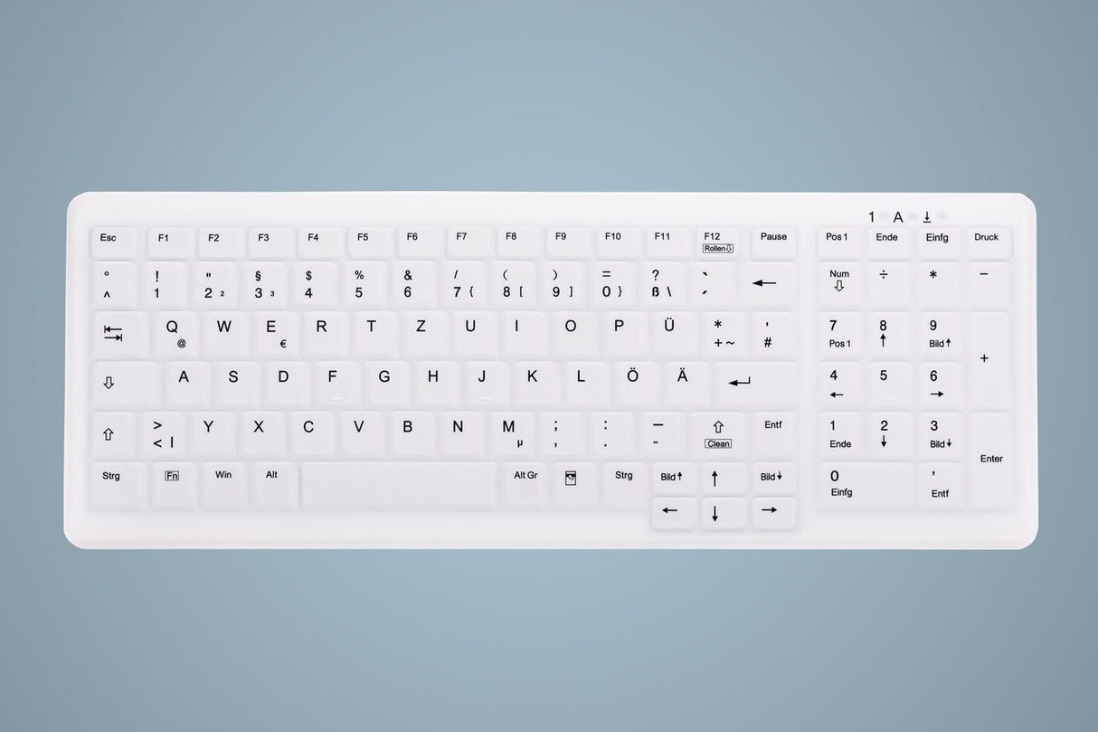 Contour Active Key ClassicClean Silicone Cov Compact White – Tastaturer (billede 1)