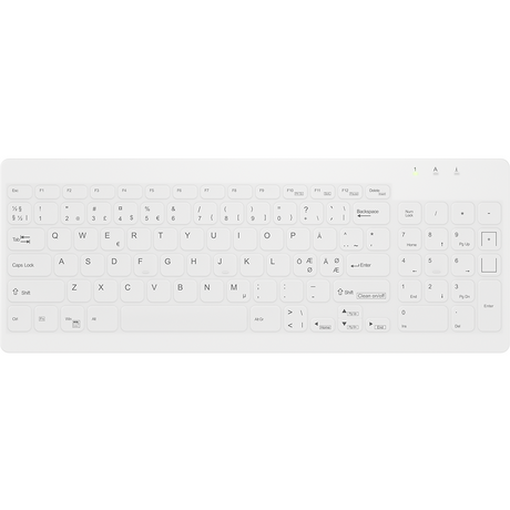 Contour Active Key QuickClean Med Keyboard IP65 Compact WL White – Tastaturer