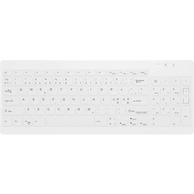 Contour Active Key QuickClean Med Keyboard IP65 Compact WL White – Tastaturer